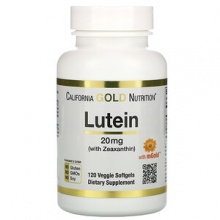 Витамины California Gold Nutrition Lutein 20 мг 120 капсул