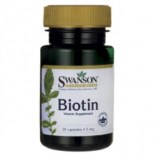 Антиоксидант Swanson Biotin 5000 mcg 30 капсул