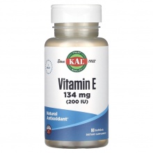 Витамины KAL Vitamin E 200 d-Alpha Tocopherol 134 мг 90 капсул